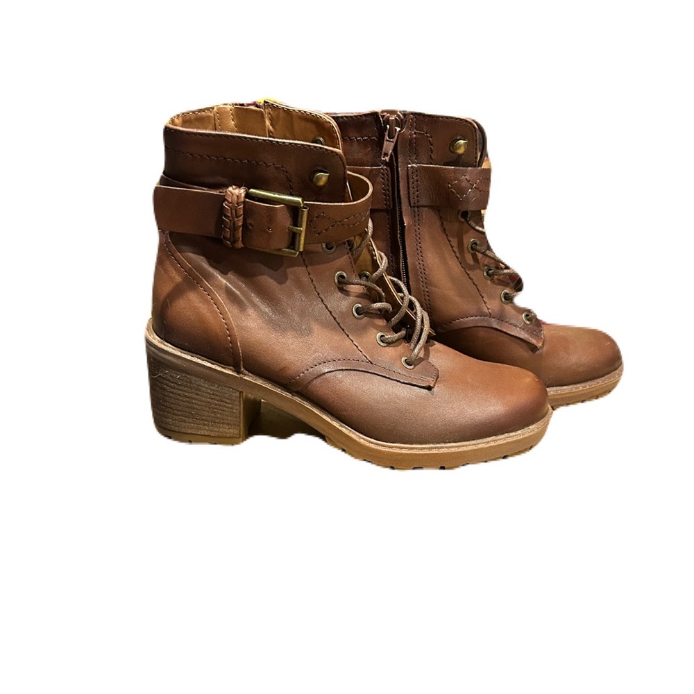 Zodiac Gemma brown leather boots